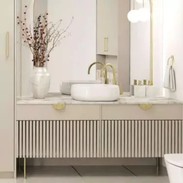 Ceramic, stone or glass? The material of the washbasin will emphasize the character of your bathroom