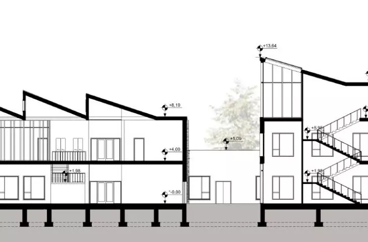 cross-section A-A