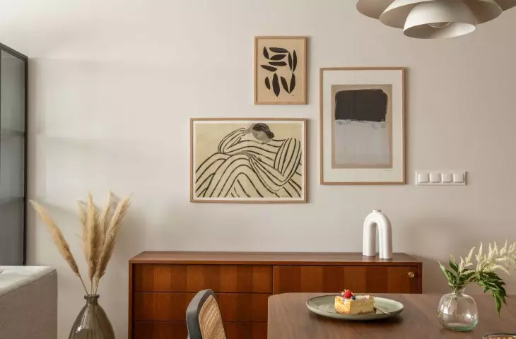 Modern vintage style apartment in Wroclaw attracts attention with sophisticated details