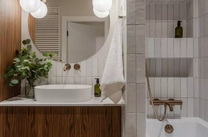 Thin tear joins wooden furniture with glossy glazed surfaces 