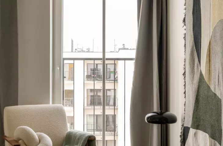 Modern vintage apartment in Wroclaw combines the best of different styles - minimalism, modernism and retro