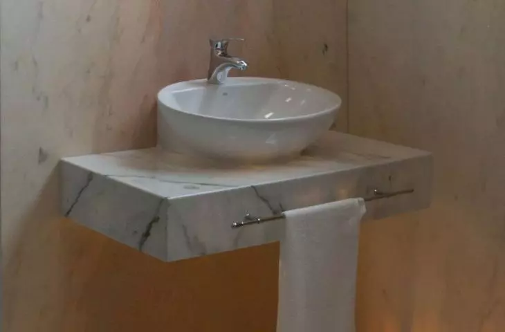 Marble bathroom