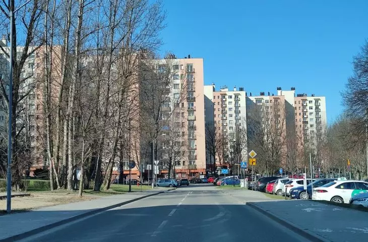 Widok na osiedle z ul. Szeptyckiego