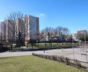 Widok na osiedle spod pomnika Żołnierza Polskiego