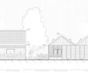 South elevation, buildings 5 and 6
