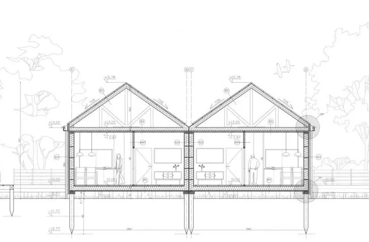 cross-section A-A