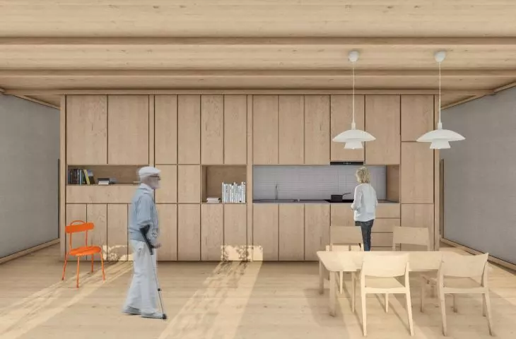 visualization of the interior of a residential building