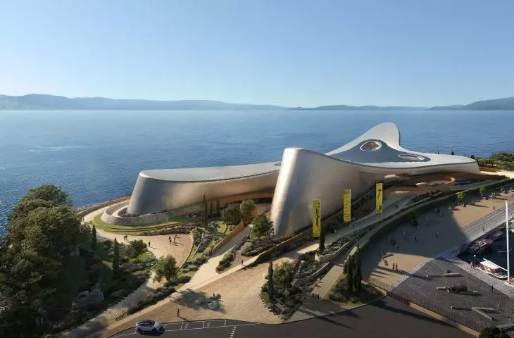 The body of the Mediterranean Cultural Center in Reggio Calabria will resemble the radial symmetry of a starfish