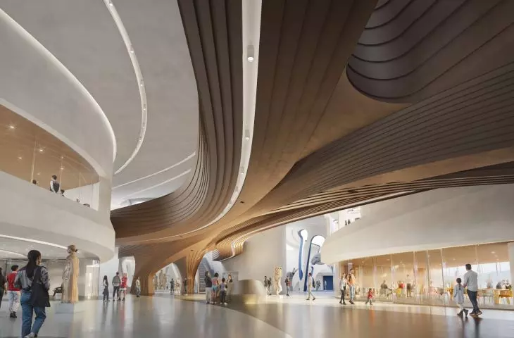 Inside the Mediterranean Cultural Center in Reggio Calabria there will be permanent and temporary galleries, an aquarium, conference rooms with an auditorium, and educational spaces