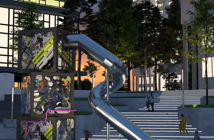Futurystyczny qubik z serii MAXX