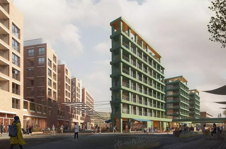 This is what the Drewnica peninsula may look like. A view of Narzędziowców Street
