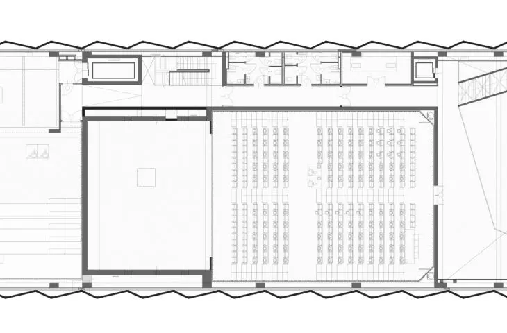 Teatro Borsoni, Brescia – rzut pierwszego piętra