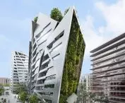 Building for the Léon Blum neighborhood - an important element of the project will be the inclusion of greenery, which will appear on different levels of the building in the form of terraces and vertical gardens