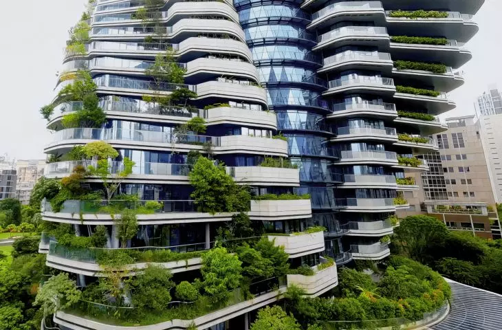 Tao Zhu Yin Yuan skyscraper in Taipei.