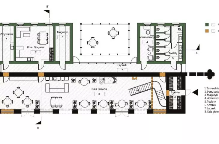palarnia kawy Falento - plan