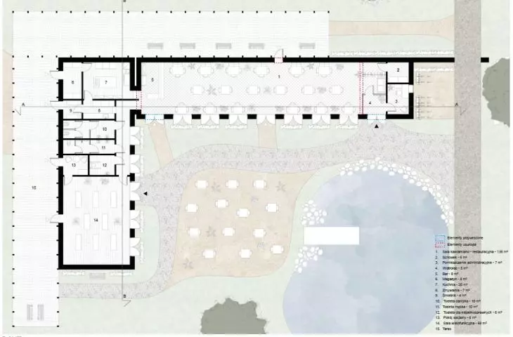 orangery in Falenty - projection