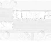 cafe and workshop area - projection