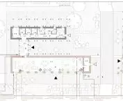 orangery with function of ceramics workshop and cafe - projection