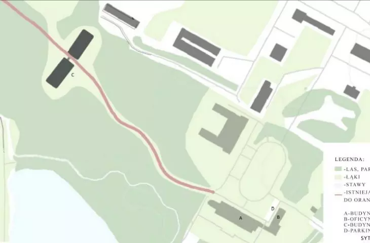 Oranżeria relaksu - plan zagospodarowania terenu