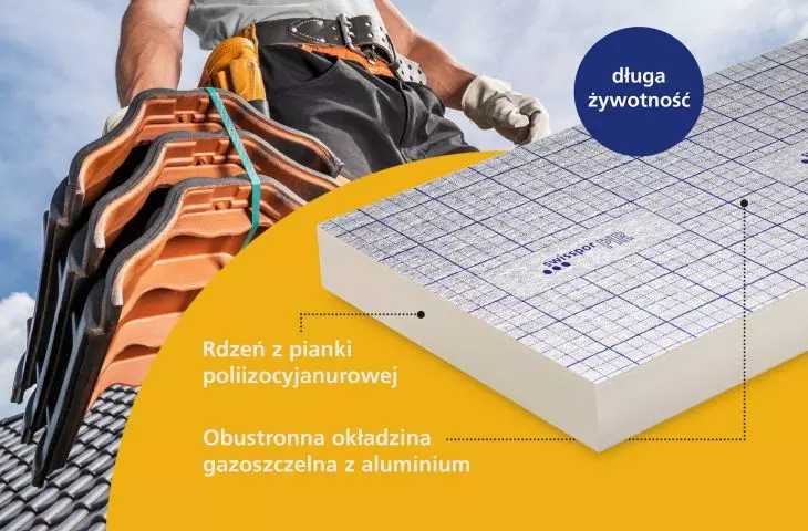 With swissporPIR Alu, the building is more energy efficient, which translates into lower heating and air conditioning bills