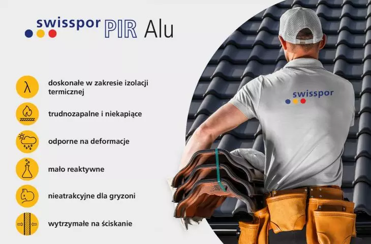 swissporPIR Alu combines high insulation performance with ease_ of installation and versatility of use