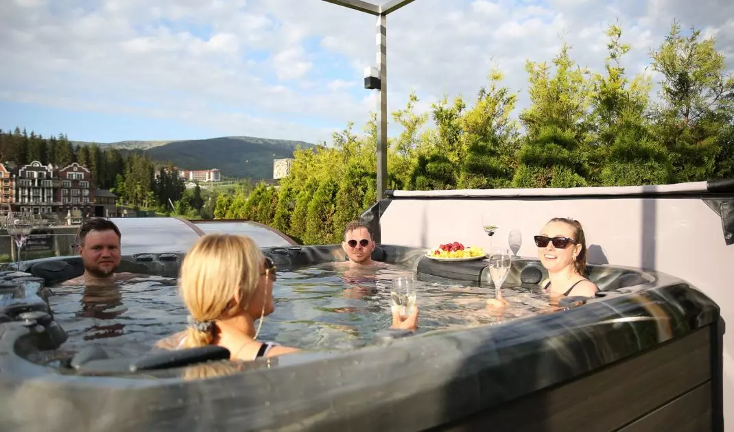 Installation of a hot tub requires a stable foundation, access to power and a drainage system
