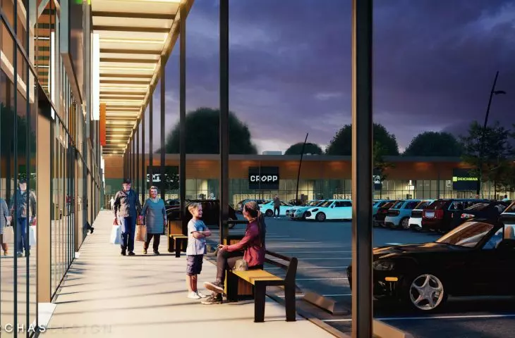 New shopping center on the site of a former steel mill in Siemianowice Slaskie