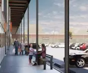 New shopping center on the site of a former steel mill in Siemianowice Slaskie
