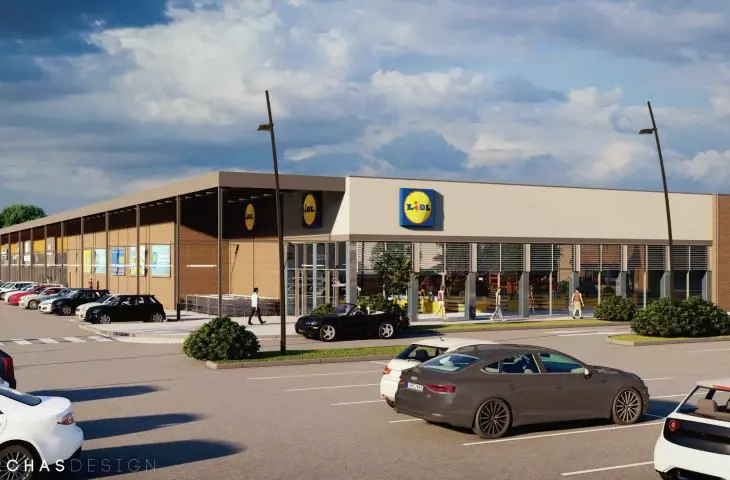 New shopping center on the site of a former steel mill in Siemianowice Slaskie