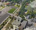 New shopping center on the site of a former steel mill in Siemianowice Slaskie