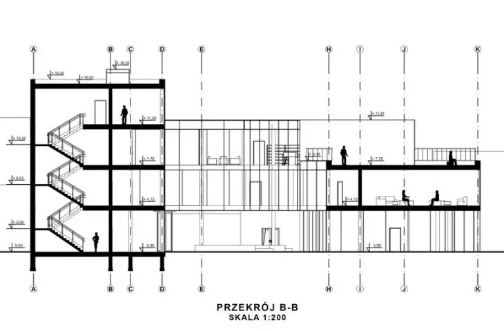 przekrój B-B