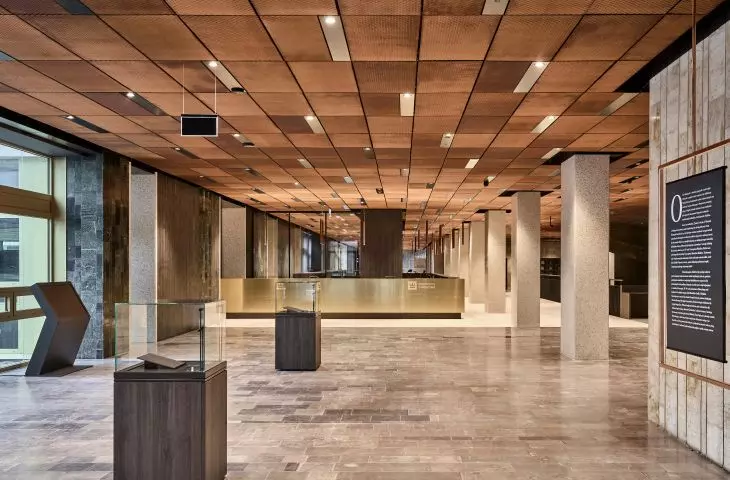 interiors of the National Library in Warsaw