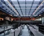 interiors of the National Library in Warsaw