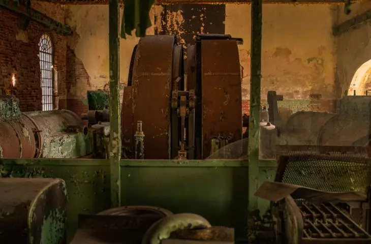 Rope wheels - view from the operating chamber