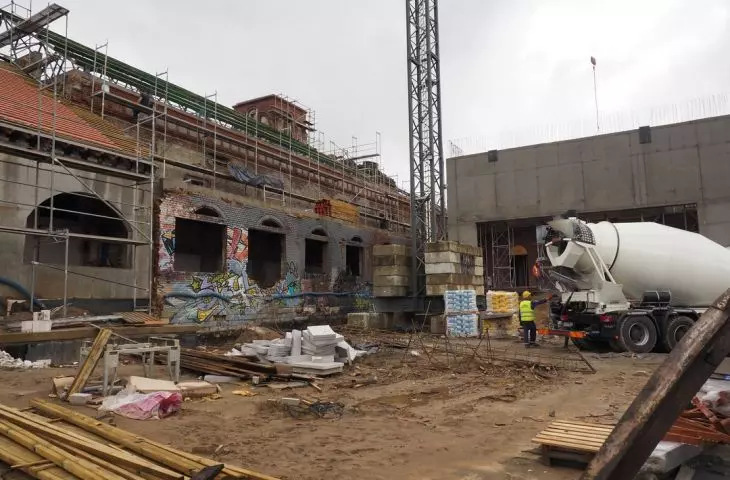 Guildhall under works