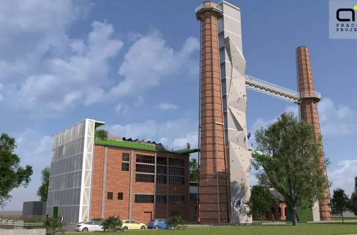 Projekt adaptacji obiektów kopalni na centrum wspinaczkowe