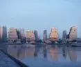 Tencent P5 residential complex in Shenzhen - visualization from the water side 