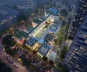 Tencent P5 residential complex in Shenzhen - an important part of the project is a kindergarten in the fifth block of the development