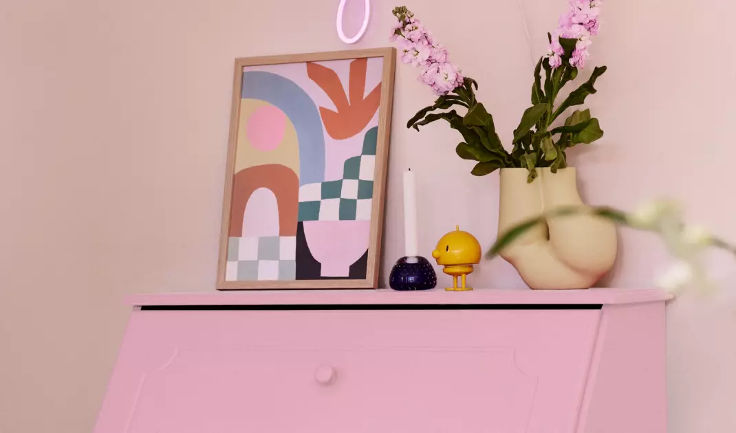 Wnętrze w odcieniach Candy Pink 