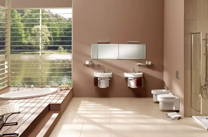Uniform color visually connects different planes, eliminating the impression of chaos or tightness