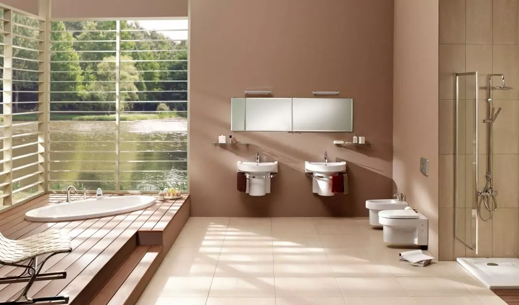 Uniform color visually connects different planes, eliminating the impression of chaos or tightness