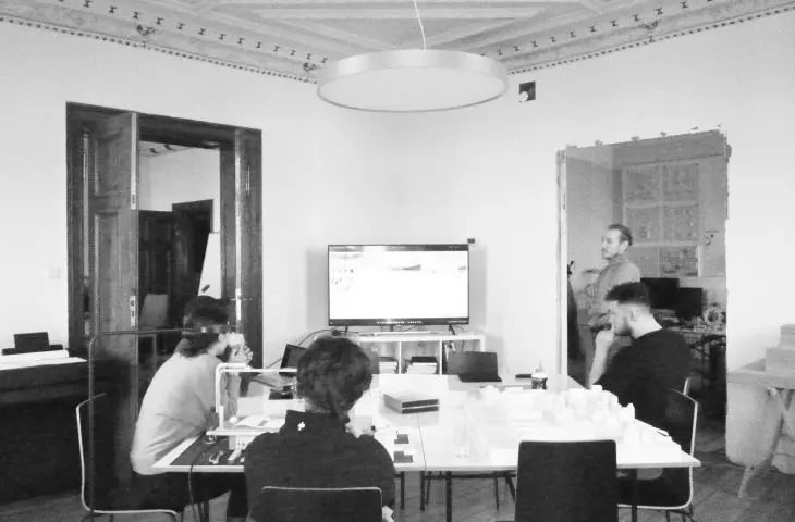 Interior of the Analog studio