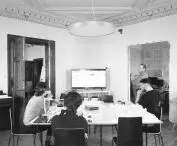 Interior of the Analog studio