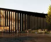 Węgierskie Muzeum Historii Naturalnej w Debreczynie – konstrukcja muzeum będzie opierać się na masywnym szkielecie drewnianym, a elewacja zostanie wykonana z paneli ze zwęglonego drewna, pozyskiwanego lokalnie