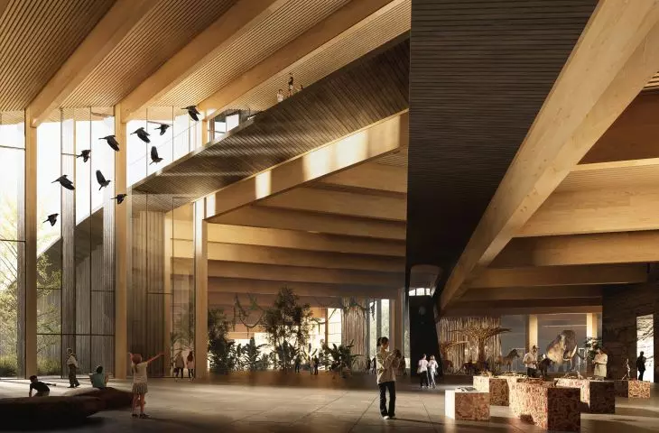 Hungarian Museum of Natural History in Debrecen - interior visualization  