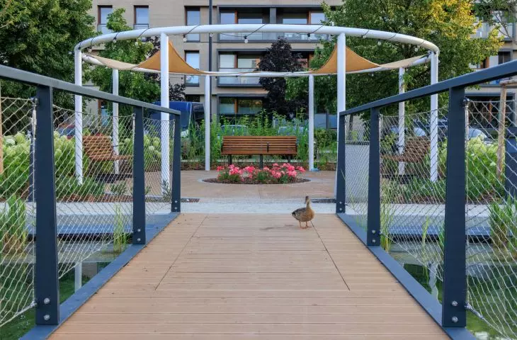 Park Oś Królewska w Miasteczku Wilanów