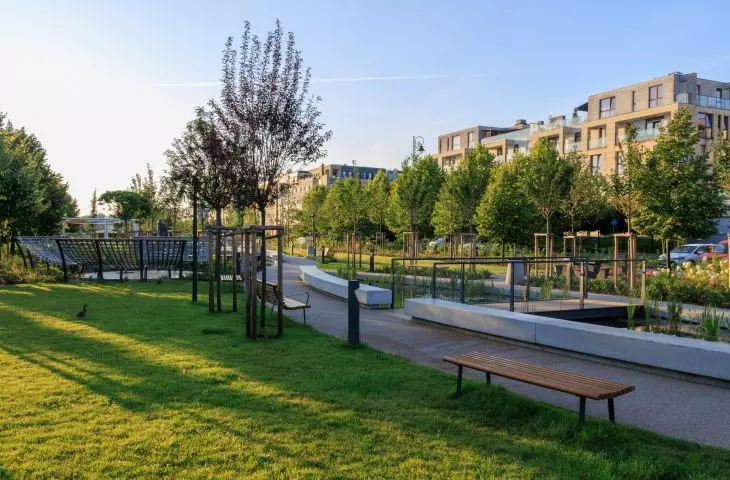 Park Oś Królewska w Miasteczku Wilanów
