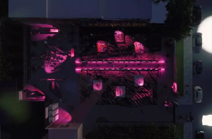 visualization of the event