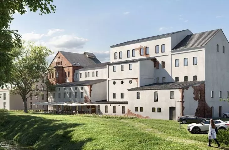 Rewitalizacja Młyna Szancera w Tarnowie, widok od południa