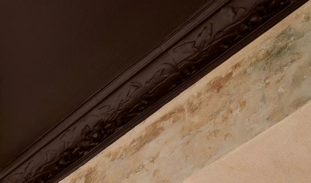 Chocolate ceiling will add elegance to the interior